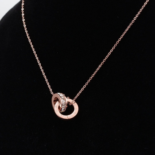 Collar De Mujer Doble Hebilla Con Números Romanos