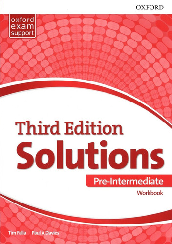 Solutions 3ed Pre-intermediate - Workbook @audio - Tim Falla