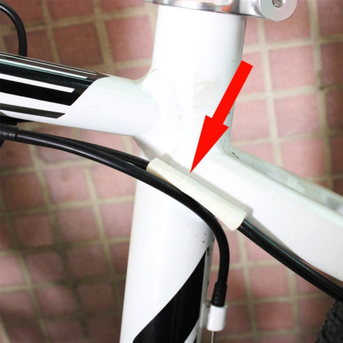 Imagem 4 de 4 de Protetor Conduite Para Quadro Silicone Branco (2 Unidades).