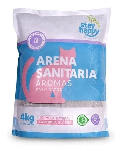 Arena Ultra Aglutinante P' Gatos 4kg Control Olores Lavanda