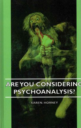 Libro Are You Considering Psychoanalysis? - Karen. Horney