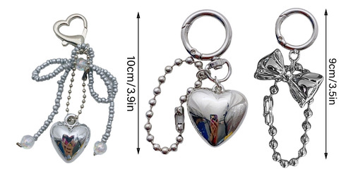 (c) Elegante Accesorio De Llavero Con Colgante En Forma De C