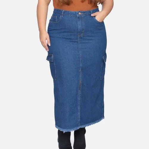 Mercado livre saia jeans plus on sale size