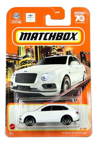  Bentley Bentayga 2018 Escala 1:64 Matchbox