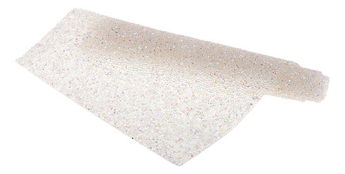 Applique 40 X 24 Cm Cinta Rhinestone Tela De Ab Blanco