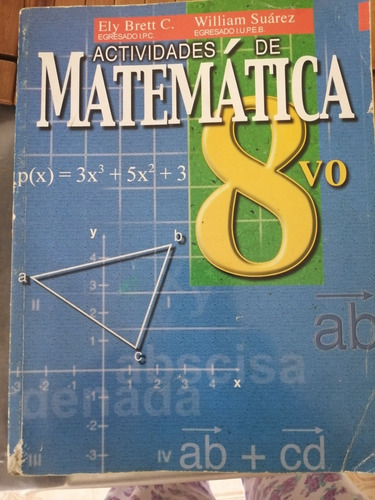 Libro Matemáticas 8vo Grado (usado) 