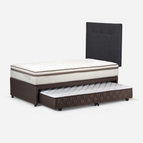 Diván Classique+ 1,5 Plazas + Respaldo New Bennet Grafito