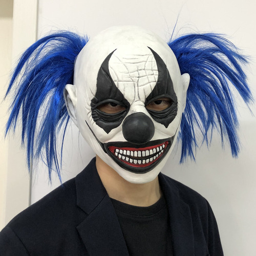 . Máscara De Látex De Halloween Ghoul Com Sorriso De Palhaço