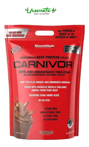 Carnivor Isolate 7.5lbs Musclemeds Original Con Regist Sanit
