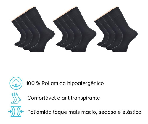 Imagem 6 de 7 de 96 Pares Meia Social Atacado Revenda Menor Preço Do Brasil