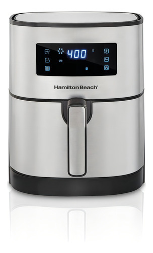 Fritadeira Elétrica Hamilton Beach Air Fryer 5l Painel Touch Cor Prateado 220V