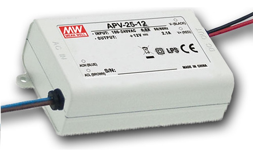 Driver Led 25w - Mean Well Apv-25-12
