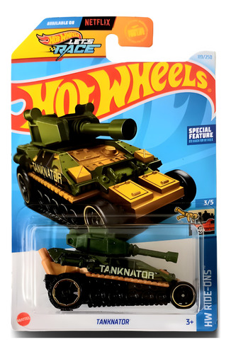 Tanknator Verde Hot Wheels F24 Tarjeta Americana