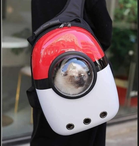 Mochila Transportador De Mascotas Perros Gatos Pokemon
