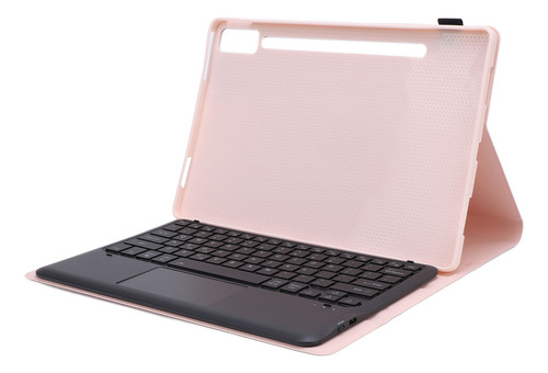 Capa De Teclado Rosa Para Tablet Trackpad, Porta-canetas, Fi
