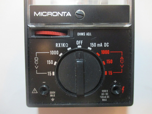 Micronta Multímetro 8 Rango 22-212 Análogo Analógico Vintage (Usado)