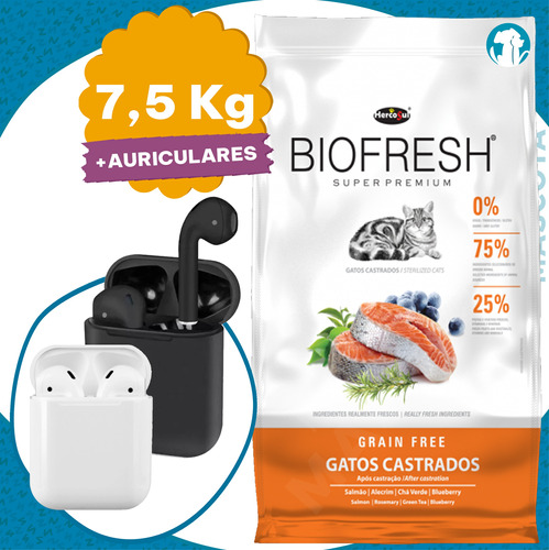 Comida Super Premium Biofresh Gato Castrado 7,5 Kg + Regalo