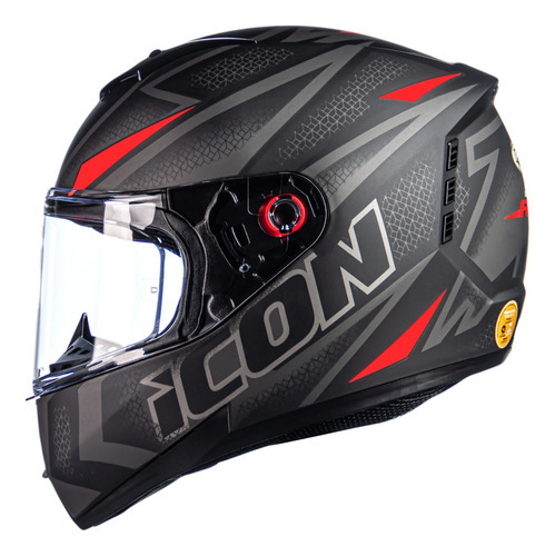 Capacete Masculino Feminino Fechado Peels Icon Preto Fosco Desenho Fast Tamanho do capacete 60