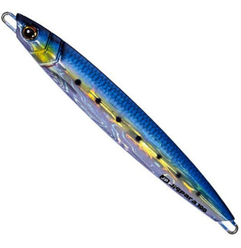 Jumping Jig Major Craft Jigpara Vertical Short 80g Cor #81 LIVE KIN IWASHI (UV)