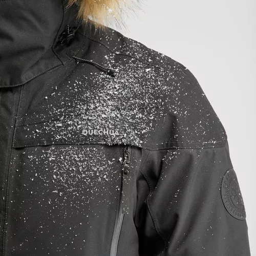 Chaqueta polar de senderismo nieve hombre sh500 x-warm negro