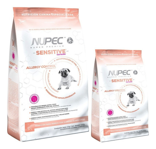 Nupec Sensitive Razas Pequeñas 16kg (2 Bultos)