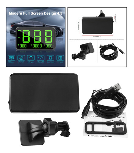 Pantalla Frontal Velocímetro Gps Digital Hud