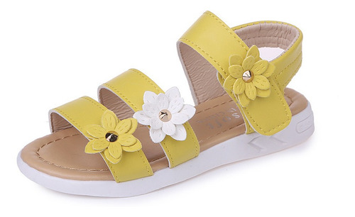 Sandalias Niña Verano Zapato Flor De Princesa Antideslizante