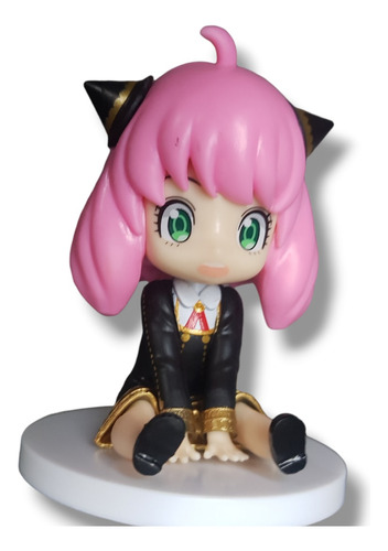 Anya Forger Sentada Figura Spy X Family Chibi Gashapon