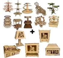Comprar Vetores Arquivos Kit + Festa Dxf Cdr Eps Corte Mdf + Brinde