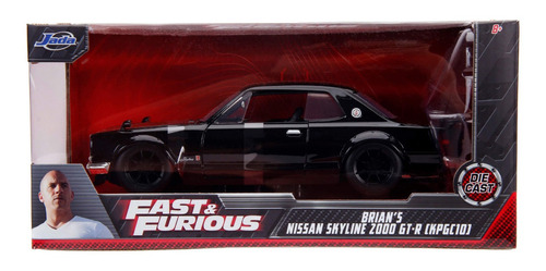 Brian`s Nissan Skyline 2000 Gt-r Rapido Y Furioso 1:24 Jada