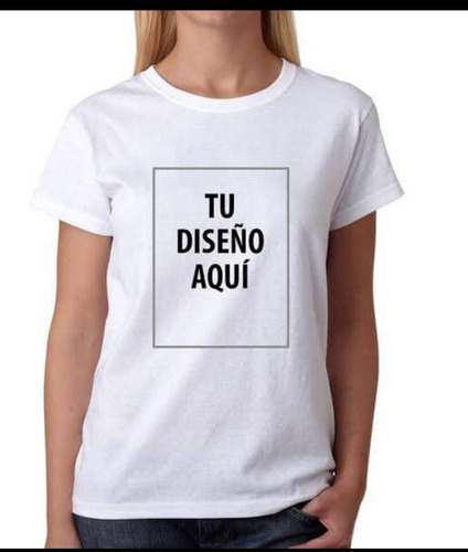 Playera Blanca Personalizada Tacto Suave 