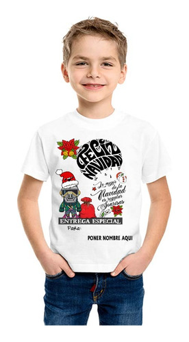 Playera Chappie Feliz Navidad Diseño 313 Playeras Beloma