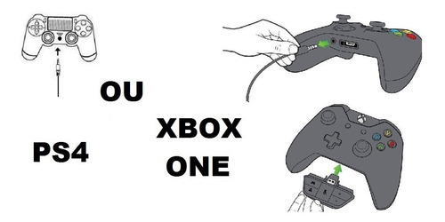Headset Gamer Com Microfone E Fone Xbox One Ps4 Pc Mobile Cor Preto