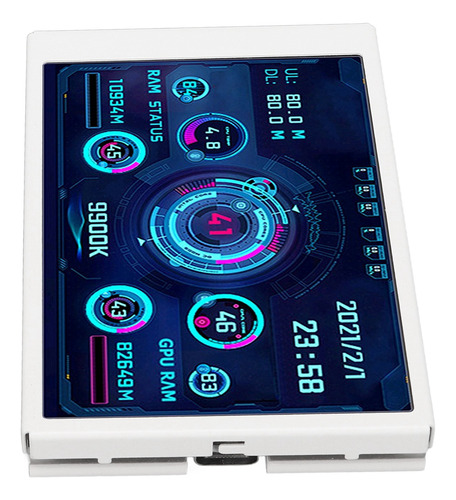 Mini Monitor De Computadora De 3.5 Pulgadas Con Temperatura