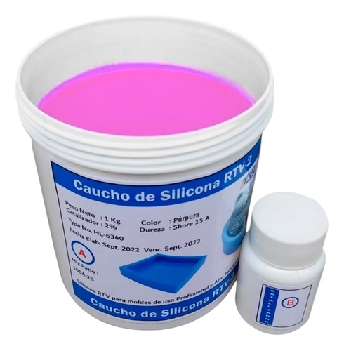 Silicona Para Moldes Caucho  1.0 Kg + Catalizador 20 Gr