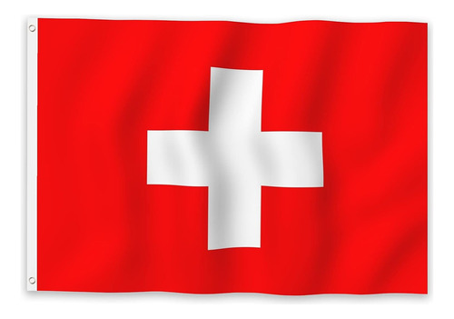 Bandera De Suiza De 4 X 6 Pies, Banderas Nacionales Suizas P