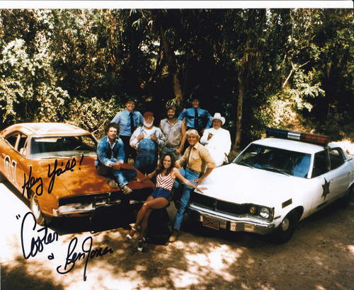 Autografo Original Foto Ben Jones Cooter Dukes De Hazzard Ca