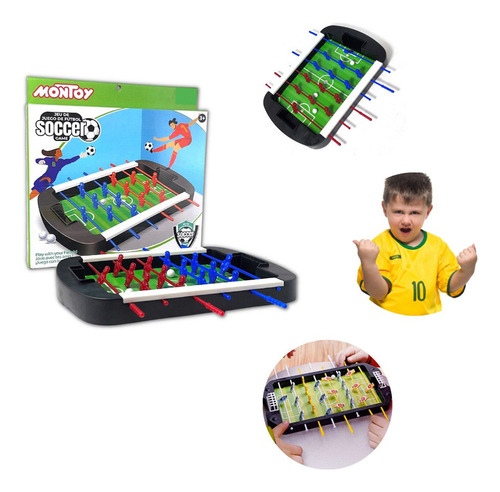 Futbolito De Mesa Divertido Mini Futbolin Interactivo