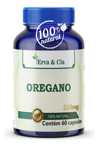 Orégano 100% Natural En Cápsulas