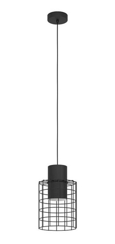 Lámpara Colgante Milligan Acero Negro Blanco H1100 DM200 E27 1x40W IP20 Cod.43625