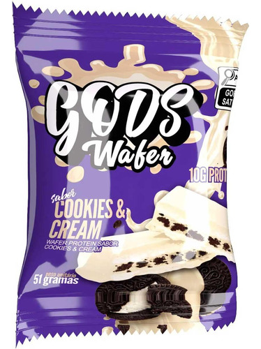 Wafer Protein Gods Wafer 10g Proteinas 51g Canibal Cookies