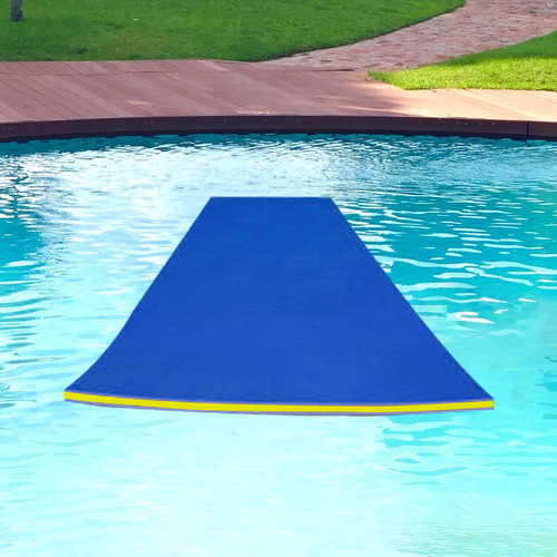 Li Alfombrilla Flotante De Agua, Alfombrilla Azul Amarillo