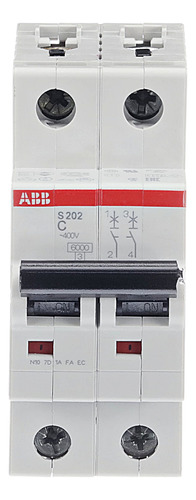 Interruptor Termomagnético S 202-c6 2p 6a 2cds252001r0064