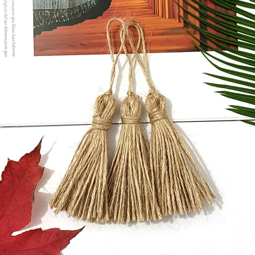 Borlas De Yute Para Manualidades 5 Borlas De Costura Boho Fl