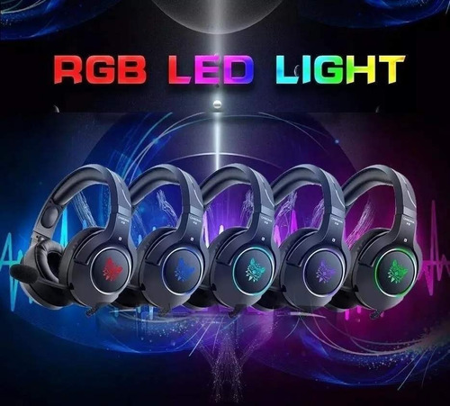 Auriculares Gamer Onikuma K9 Con Luz Rgb Y Micrófono