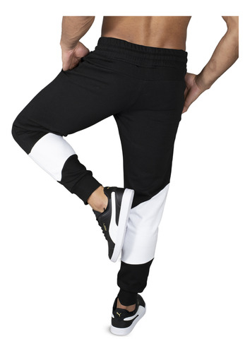 Pantalón Puma Power Cat Sportstyle Hombre Moda Negro
