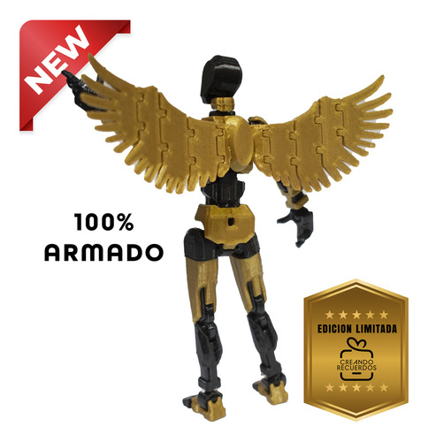 Muñeco Articulado Dummy 13 Calidad Deluxe Armado 100% + Alas