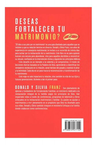 30 Días A Sus Pies Por Mi Matrimonio - Donald & Silvia Franz