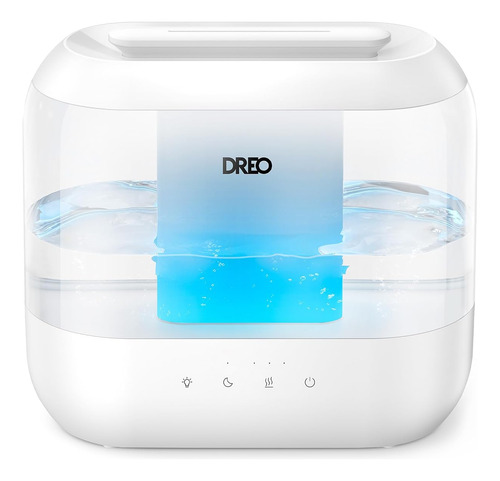 Humidificador Para Dormitorio De 4 Litros Funcion 3 En 1 Blanco