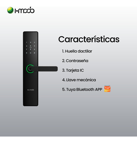 Cerradura Digital Imodo I-c13 Electrica Huella Contraseña
